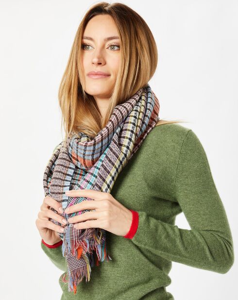 Étole 100% Laine avocat - 70x180 cm