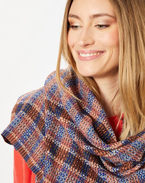 Étole 100% Laine acajou - 70x175 cm