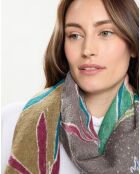 Étole 100% Laine verte - 180x70 cm