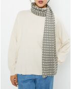 Etole 100% Laine Malou grise - 70x180 cm