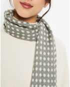 Etole 100% Laine Malou grise - 70x180 cm