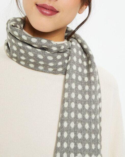 Etole 100% Laine Malou grise - 70x180 cm