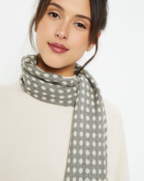 Etole 100% Laine Malou grise - 70x180 cm