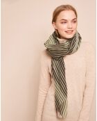 Foulard en 100% Laine vert 104x200 cm