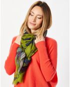 Étole 100% Laine wasabi - 90x200 cm