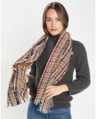 Étole 100% Laine orange - 155x50 cm