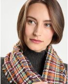 Étole 100% Laine orange - 155x50 cm