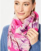 Étole 100% Laine magenta - 90x200 cm