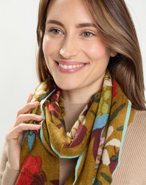 Etole en Laine, Soie & Cachemire bronze - 180x70 cm