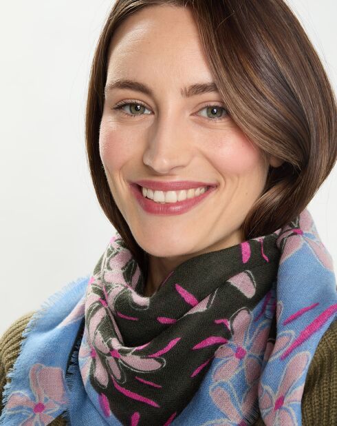 Carré en Laine, Soie & Cachemire a-pine - 75x75 cm