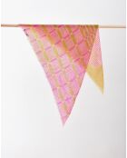 Carré 100% Laine Ocre-75 X 75 Cm