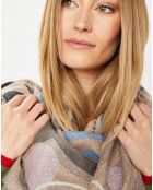 Étole 100% Laine taupe - 90x200 cm