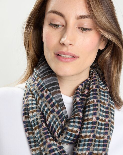 Étole 100% Laine anthracite - 180x70 cm