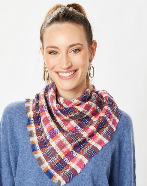 Carré 100% Laine oriental - 70x70 cm