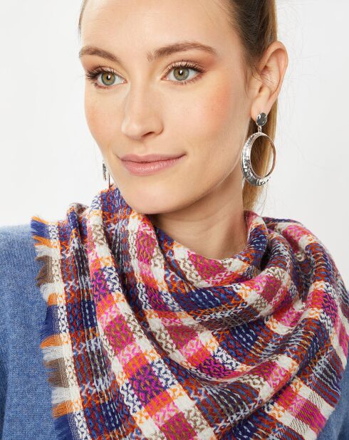 Carré 100% Laine oriental - 70x70 cm