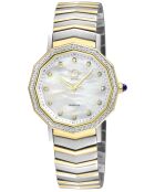 Montre Spello II Femme Quartz en Acier & Diamants argenté/doré