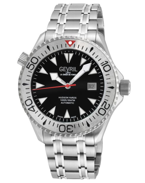 Montre Hudson Yards Homme Automatique en Acier argentée