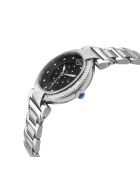 Berletta Quarzuhr für Damen aus Stahl und silbernen Diamanten