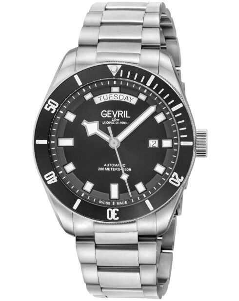 Montre Yorkville Homme Automatique en Acier argentée