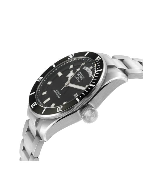 Montre Yorkville Homme Automatique en Acier argentée