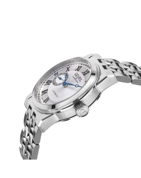 Montre Madison Homme Automatique en Acier argentée