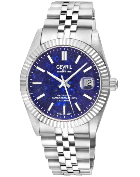 Montre West Village Homme Automatique en Acier argentée