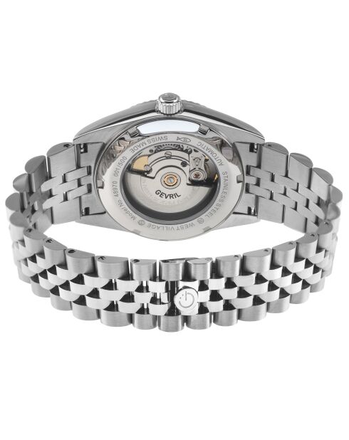 Montre West Village Homme Automatique en Acier argentée