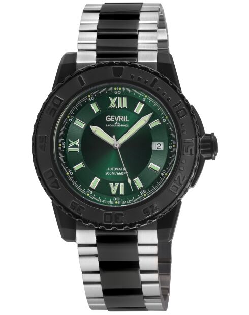 Montre Seacloud Homme Automatique en Acier argenté/noir