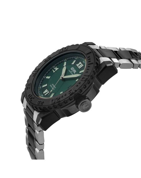 Montre Seacloud Homme Automatique en Acier argenté/noir