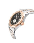 Montre Gotham Homme Automatique en Acier argenté/rose doré