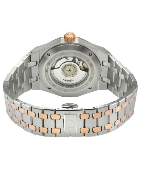 Montre Gotham Homme Automatique en Acier argenté/rose doré