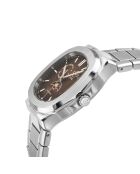 Montre Potente Homme Automatique en Acier argentée