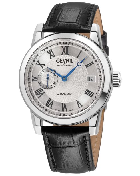 Montre Madison Homme Automatique en Cuir noire