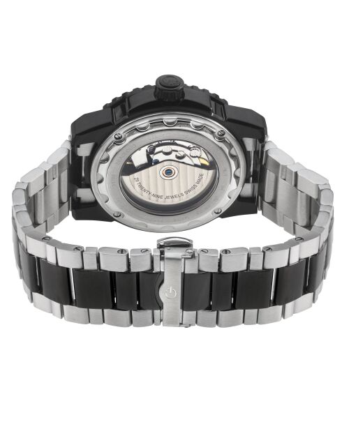 Montre Seacloud Homme Automatique en Acier argenté/noir