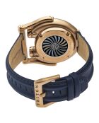 Montre Triton Homme Automatique en Cuir bleue
