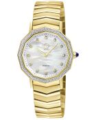 Montre Spello II Femme Quartz en Acier & Diamants dorée