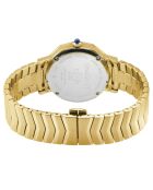 Montre Spello II Femme Quartz en Acier & Diamants dorée