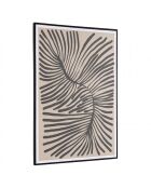 Décoration murale B - 63x93cm en papier japonais, cadre noir