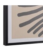 Décoration murale B - 63x93cm en papier japonais, cadre noir