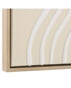 Décoration murale A - 83x123cm lignes abstraites/ cadre naturel