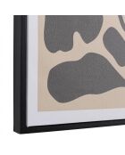 Décoration murale D - 63x93cm en papier japonais, cadre noir