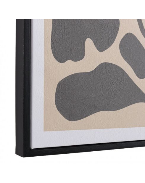 Décoration murale D - 63x93cm en papier japonais, cadre noir