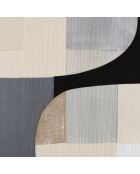 Décoration murale 83x123cm formes abstraites n°2, cadre noir