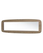 Miroir rectangulaire angles arrondis 120x40cm couleur mocha