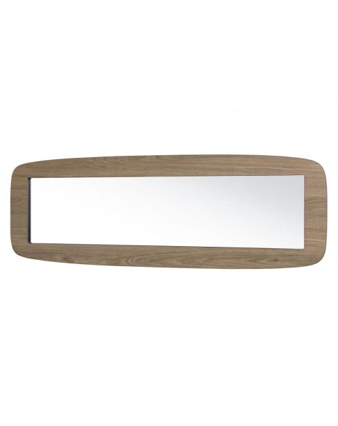 Miroir rectangulaire angles arrondis 120x40cm couleur mocha