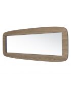 Miroir rectangulaire angles arrondis 120x40cm couleur mocha