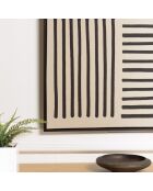 Décoration murale A - 83x123cm lignes abstraites, cadre noir