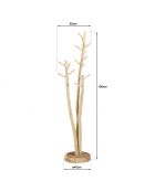 Porte-manteau 3 branches en teck naturel
