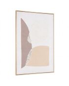 Décoration murale 63x93cm formes abstraites n°1, cadre naturel