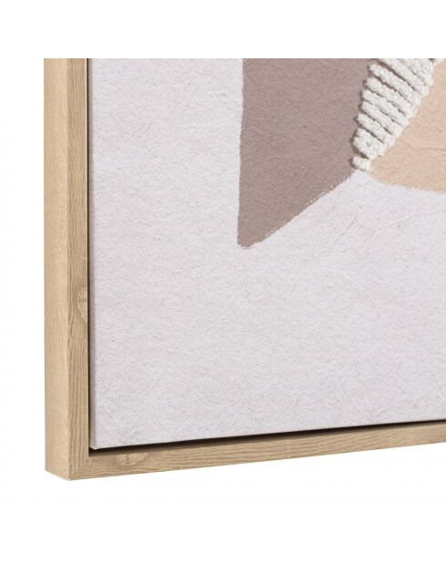 Décoration murale 63x93cm formes abstraites n°1, cadre naturel